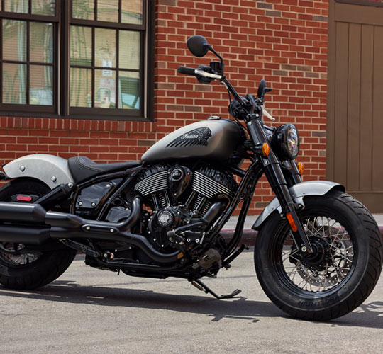 Zwart bobber-design